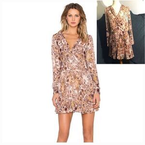 BCBGeneration Floral Pleated Dress Size Small